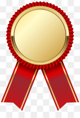 Medali unduh gratis - Pita Clip art - Medali emas dengan Pita Merah