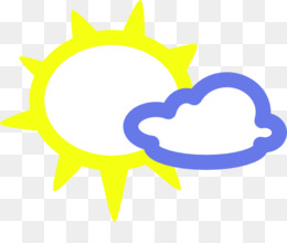 Simbol Cuaca Unduh Gratis Peta Cuaca Konten Gratis Clip Art Cuaca Simbol Matahari Dengan Awan Gambar Png