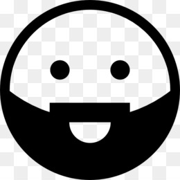 Hitam Putih, Emoticon, Smiley gambar png