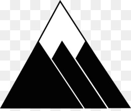 Gunung Hitam Unduh Gratis Gunung Logo Icon Tangan Dicat Hitam Gunung Ikon Gambar Png